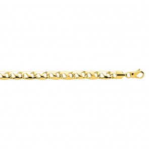 Stäbchenpanzerkette 750/18 K Gelbgold 6mm