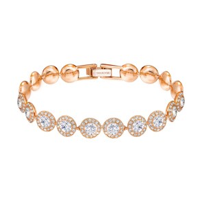 Swarovski Bracelet Angelic, blanc, métal doré rose