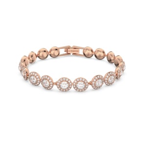 Swarovski Angelic Armband, weiss, rosé vergoldet