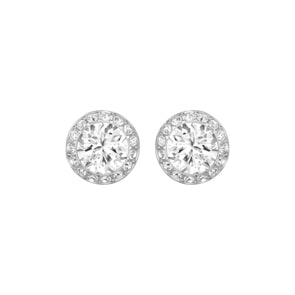Swarovski Angelic Ohrstecker, weiss, rhodiniert