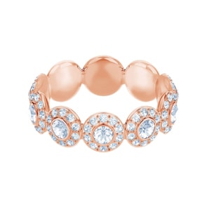 Swarovski Bague Angelic, blanc, métal doré rose
