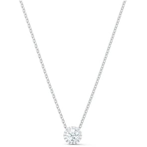 Swarovski Collier Angelic Round, blanc, métal rhodié