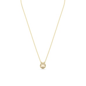 Swarovski Bella V Collier Rundschliff, Goldfarben, Goldlegierungsschicht