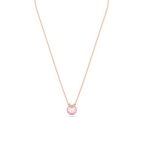 Swarovski Bella V Collier Rundschliff, Rosa, Roségold-Legierungsschicht