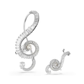 Swarovski Capsule Ohrclips rhodiniert