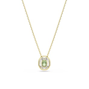 Swarovski Chroma Collier Oktagon Grün vergoldet