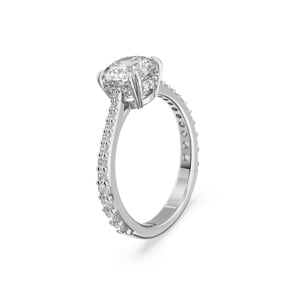 Swarovski Bague cocktail Constella Taille princesse, Pavé, Blancche, Métal rhodié