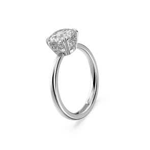 Swarovski Constella Cocktailring Princess-Schliff, Weiß, Rhodiniert