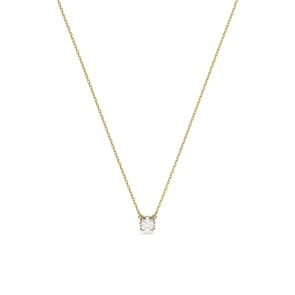 Swarovski Constella Collier Rundschliff, Weiss, Goldlegierungsschicht