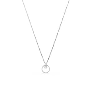 Swarovski Constella Collier Rundschliff, Weiss, Rhodiniert