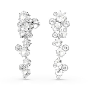 Swarovski Constella Ohrhänger gemischte Rundschliffe rhodiniert