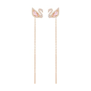 Swarovski Dazzling Swan Ohrstecker, mehrfarbig, rosé vergoldet