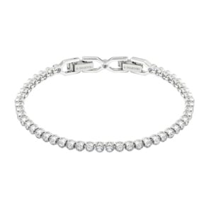 Swarovski Bracelet Emily, blanc, métal rhodié
