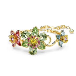 Swarovski Bracelet Idyllia Fleur Tailles variées Plaqué or
