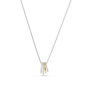 Swarovski Hyperbola Collier, Verschiedene Schliffe, Weiss, Metallmix
