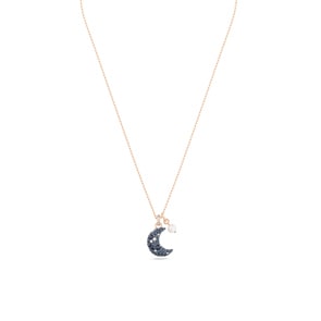 Swarovski Collier Luna Multicolore, Placage de ton or rosé