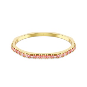 Swarovski Matrix Armreif Baguette Rosa vergoldet