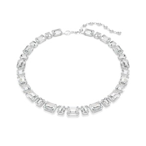 Swarovski Millenia Collier Oktagon Weiss rhodiniert