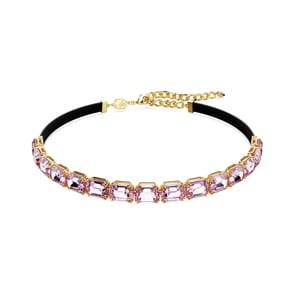 Swarovski Millenia Tennis Choker Oktagon Violett vergoldet