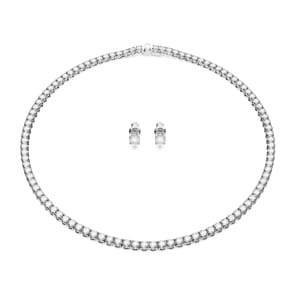 Swarovski Matrix Tennis Set | Halskette und Ohrstecker