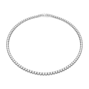 Swarovski Matrix Tenniskette Rundschliff, Klein, Weiss, Rhodiniert