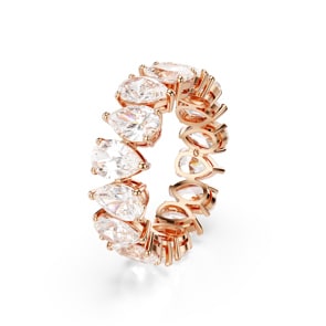 Swarovski Matrix Vittore Ring Tropfen Weiss Rosé vergoldet