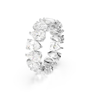 Swarovski Bague Matrix Vittore Poire Blanche Argentée