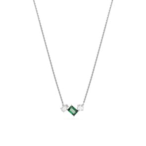 Swarovski Collier Mesmera Tailles variées, Vert, Métal rhodié