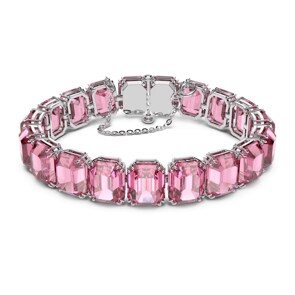 Swarovski Bracelet Millenia Taille octogonale, Rose, Métal rhodié