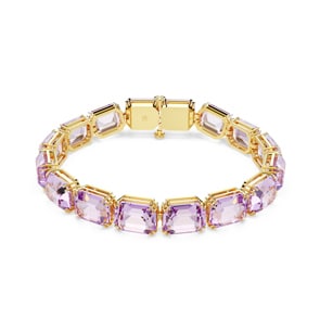 Swarovski Millenia Tennis Armband Oktagon Violett vergoldet