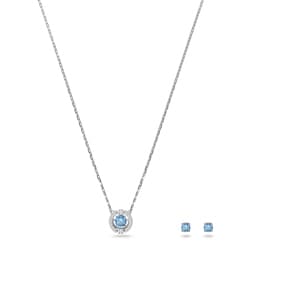Swarovski Sparkling Dance Round Set | Halskette mit Ohrstecker