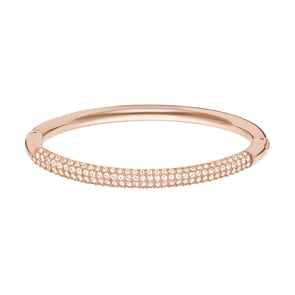 Swarovski Bracelet-jonc Stone, blanc, métal doré rose