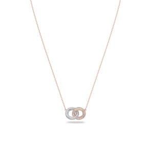 Swarovski Stone Halskette, mehrfarbig, rosé vergoldet