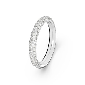Swarovski Bague Stone, blanc, métal rhodié