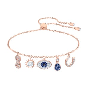 Swarovski Bracelet Symbolic, multicolor, métal doré rose