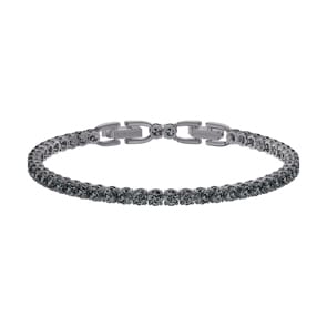 Swarovski Bracelet Tennis Deluxe, gris, Métal plaqué ruthénium