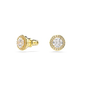 Swarovski Una Angelic Ohrstecker Rund vergoldet