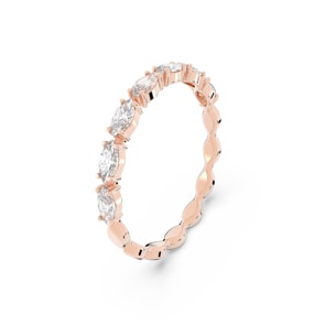 Swarovski Vittore Marquise Ring, weiss, rosé vergoldet