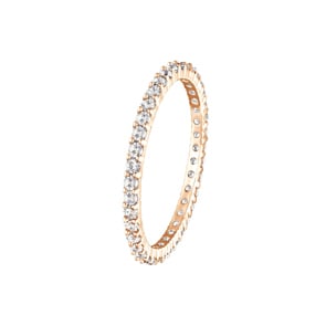 Swarovski Vittore Mémoire Ring, weiss, rosé vergoldet