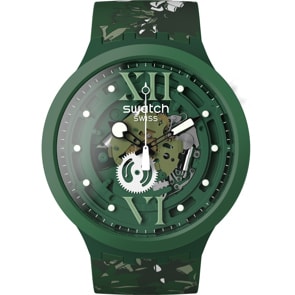 Swatch Big Bold Biosourced Camoflower Green