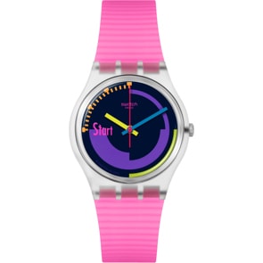 Swatch Original 34 Neon Pink Podium