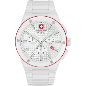 Swiss Military Hanowa Sidewinder Ceramic Weiss