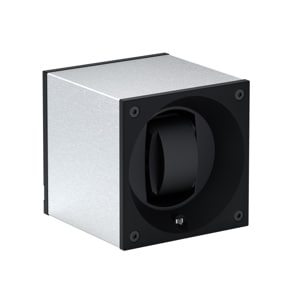 SwissKubik Masterbox Gebürstetes Aluminium - 1 Uhr
