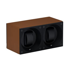 SwissKubik Masterbox Leder Cognac - 2 Uhren