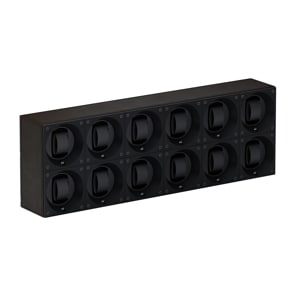 SwissKubik Masterbox Leder Dunkelbraun - 12 Uhren