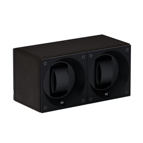 SwissKubik Masterbox Leder Dunkelbraun - 2 Uhren