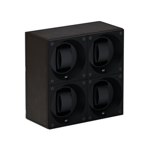 SwissKubik Masterbox Leder Dunkelbraun - 4 Uhren