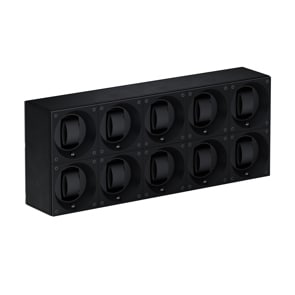 SwissKubik Masterbox Leder Schwarz - 10 Uhren
