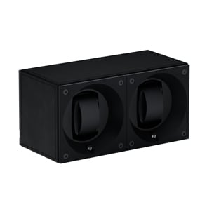 SwissKubik Masterbox Leder Schwarz - 2 Uhren