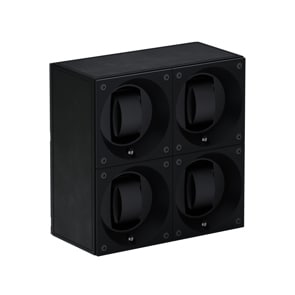 SwissKubik Masterbox Leder Schwarz - 4 Uhren